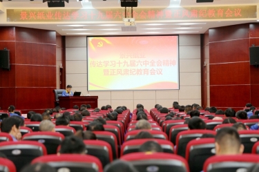银河官方入口(中国)最新官网入口召开“传达学习十九届六中全会精神暨正风肃纪教育会议”